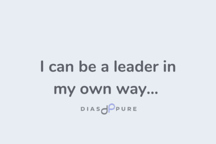 I can be a leader in my own way